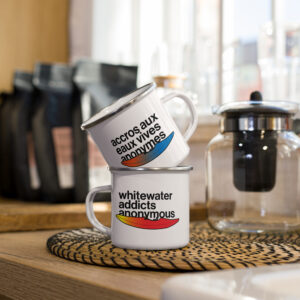 Addicted to kayaking Enamel Mug - Ottawa Valley Edition