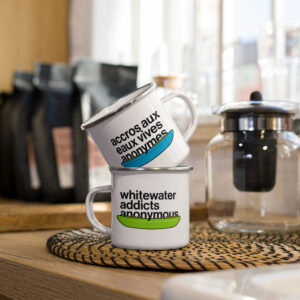 Addicted to canoeing Enamel Mug - Ottawa Valley Edition