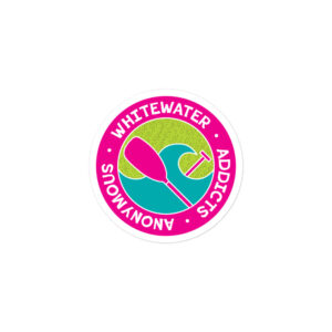 Whitewater addicts anonymous medallion stickers