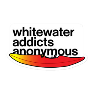 Whitewater Addicts Anonymous Sticker - Jackson Flow inspired sticker