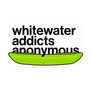 Whitewater Addicts Anonymous Sticker - Esquif L'edge inspired